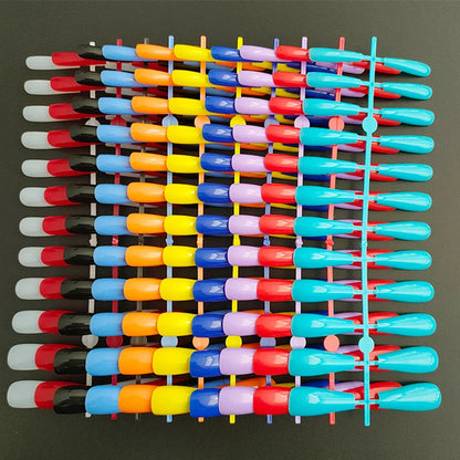 120pcs Random Colors Coffin False Nails – Full Cover Press-On Nail Tips for Manicure