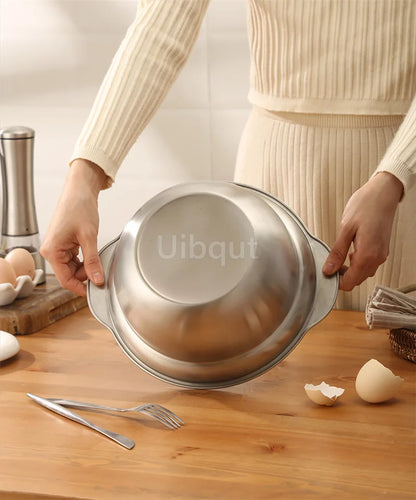 304 Stainless Steel Vegetable Washing Basin & Strainer – Multi-Purpose Rice Washer, Fruit Filter, Kitchen Drain Basket