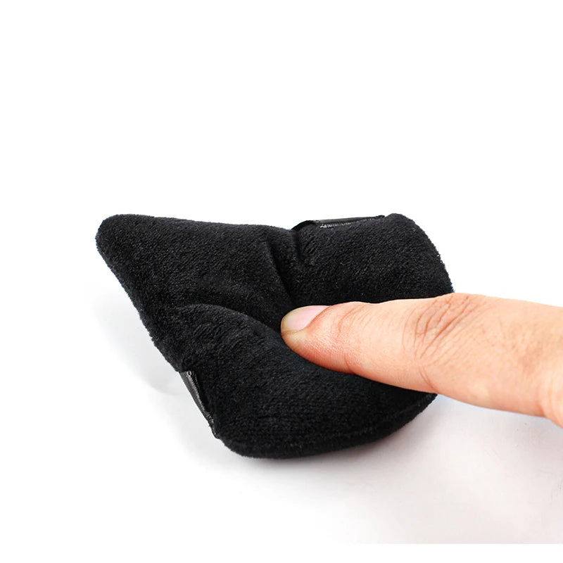 SHIDISHANGPIN Triangle Velvet Powder Puff – Reusable Face Cosmetic Sponge, Mini Cotton Makeup Puff for Foundation, Eyeshadow, and Beauty Tools (1/2/3/6pcs)