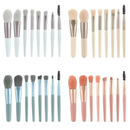 8Pcs Makeup Brush Set Makeup Concealer Brush Blush Loose Powder Brush Eye Shadow Highlighter Foundation Brush Beauty Tools